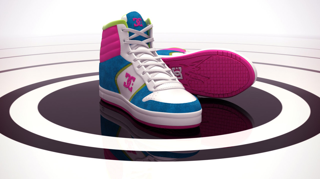 Sneaker illustration DC alternative color scheme