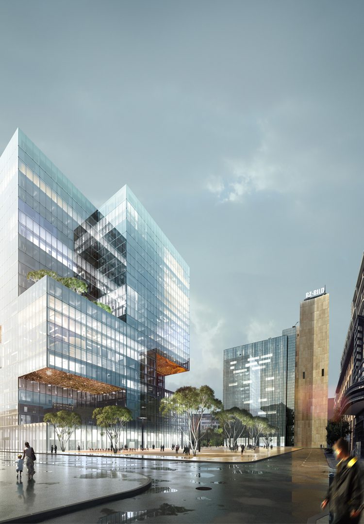 Axel Springer Verlag - Wettbewerbsvisualisierung- Exterior