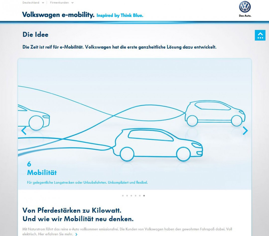 VW Emobility Website